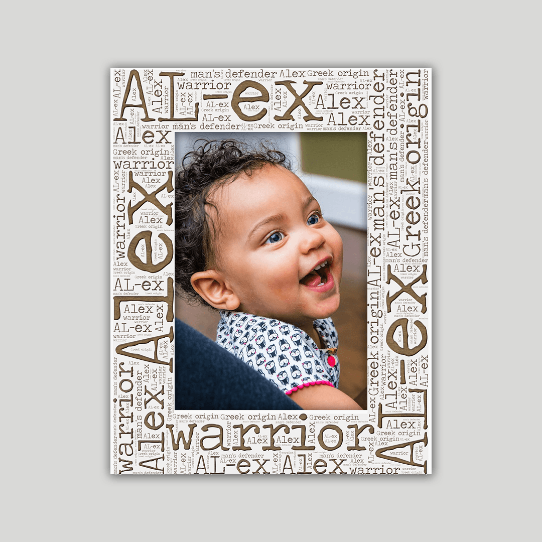 Alex Origins Name Frame - Journey Frames