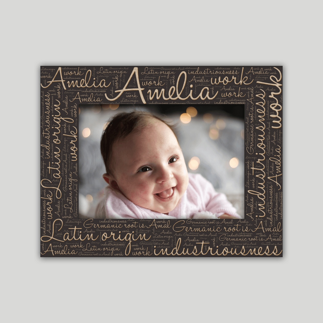 Amelia Origins Name Frame - Journey Frames