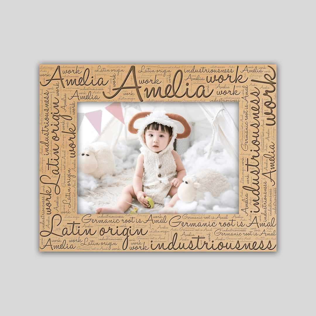 Amelia Origins Name Frame - Journey Frames
