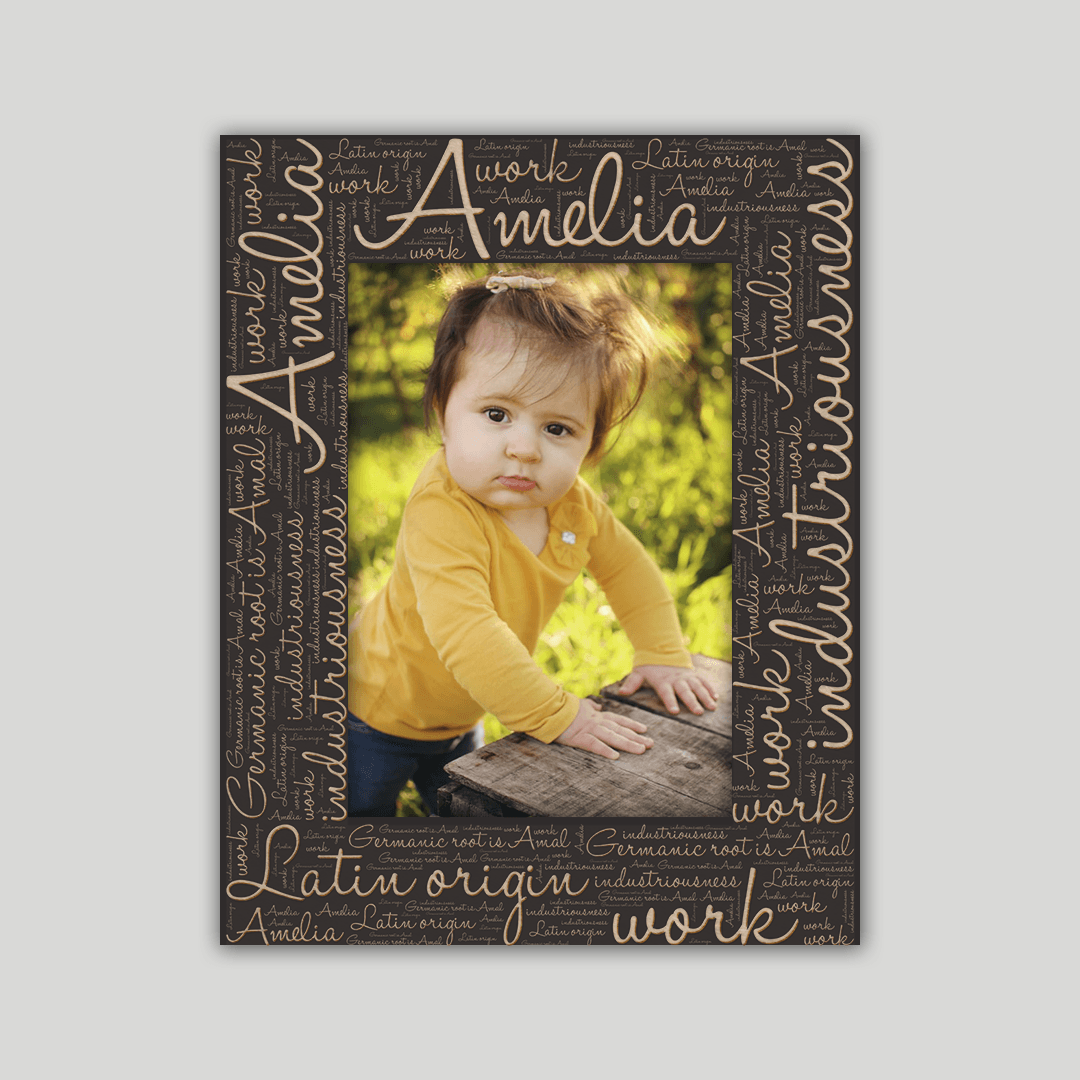 Amelia Origins Name Frame - Journey Frames