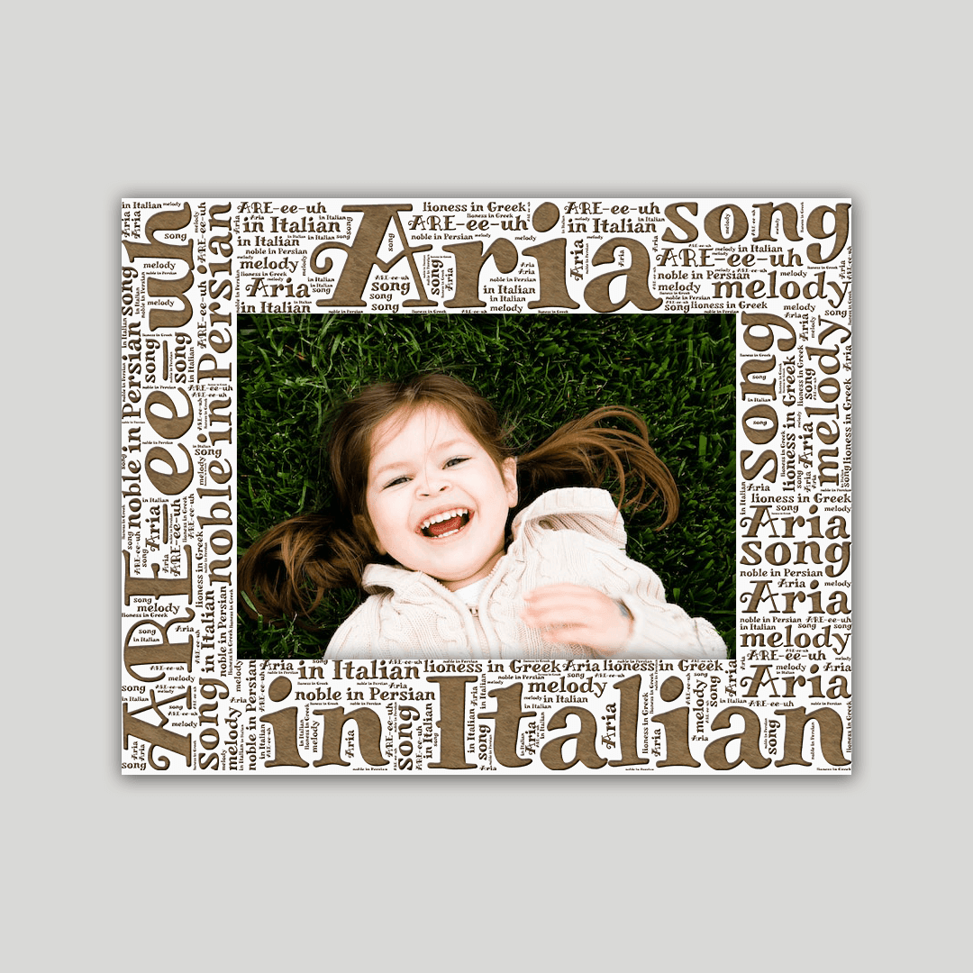 Aria Origins Name Frame - Journey Frames