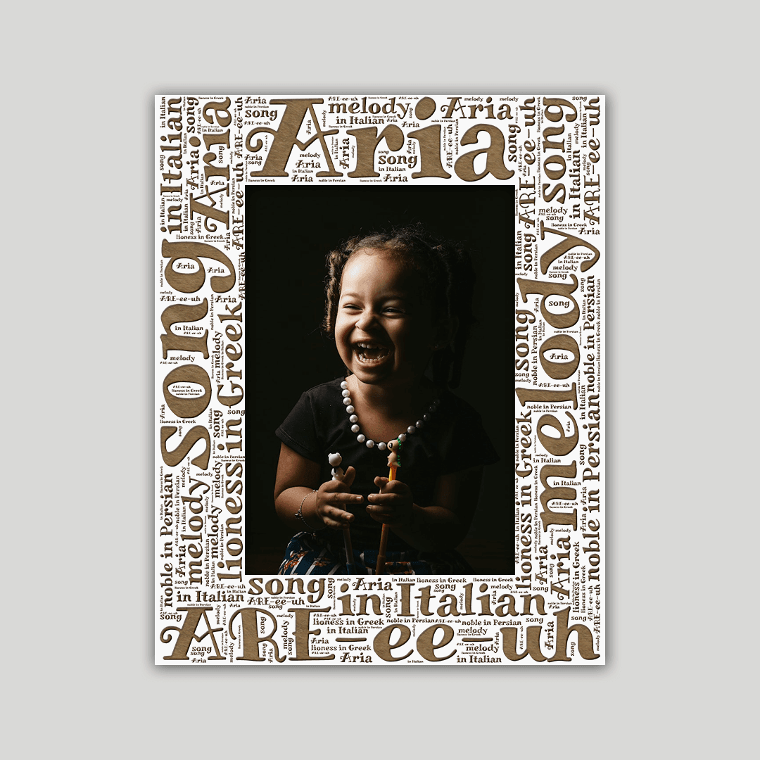Aria Origins Name Frame - Journey Frames