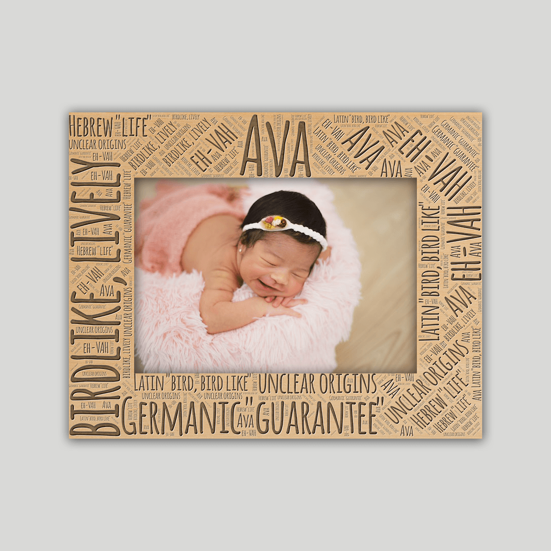 Ava Origins Name Frame - Journey Frames