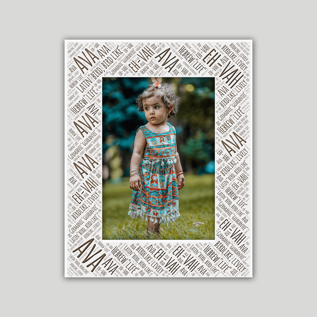 Ava Origins Name Frame - Journey Frames