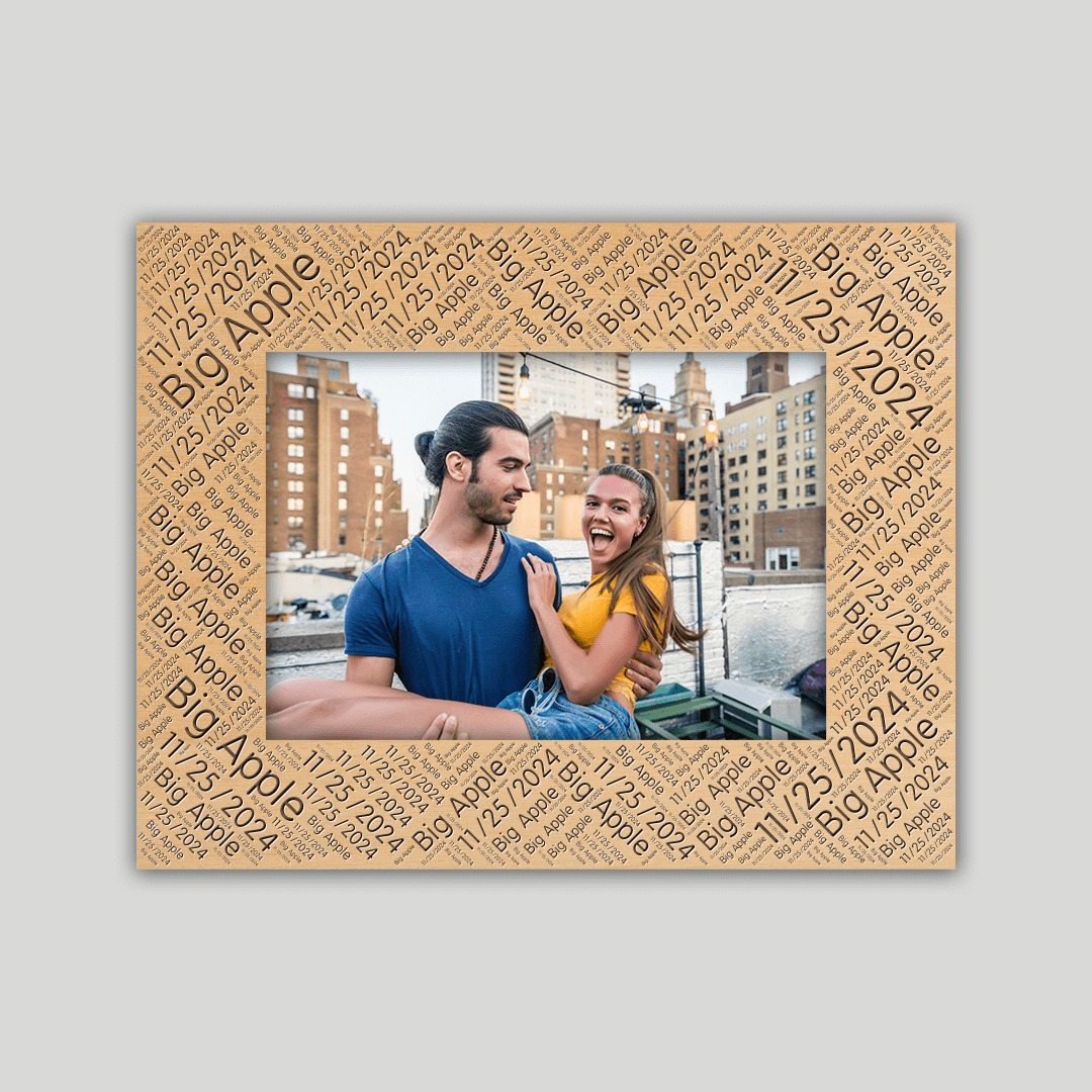 Personalized Big Apple (NYC) Photo Frame