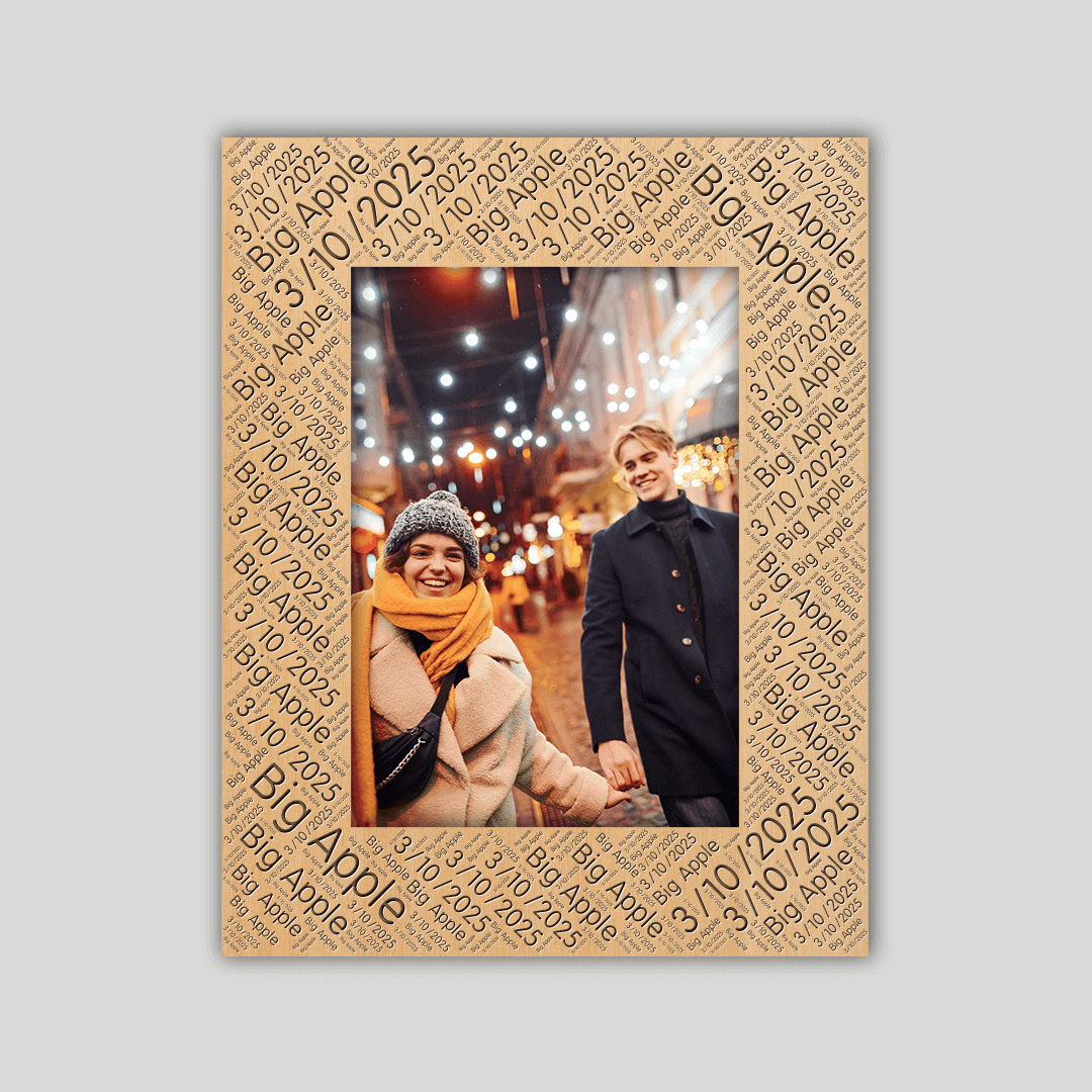 Personalized Big Apple (NYC) Photo Frame