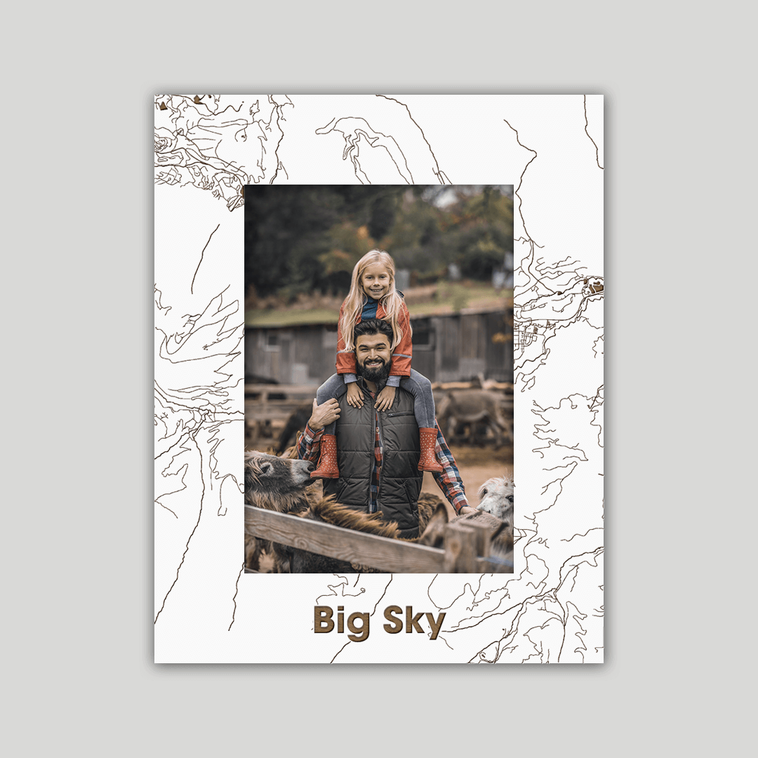 Big Sky Montana Photo Frame