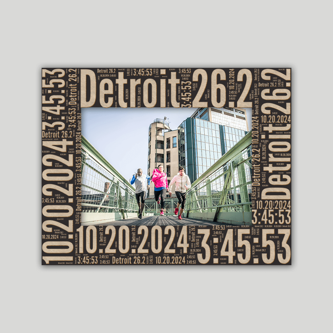 Detroit Marathon Photo Frame