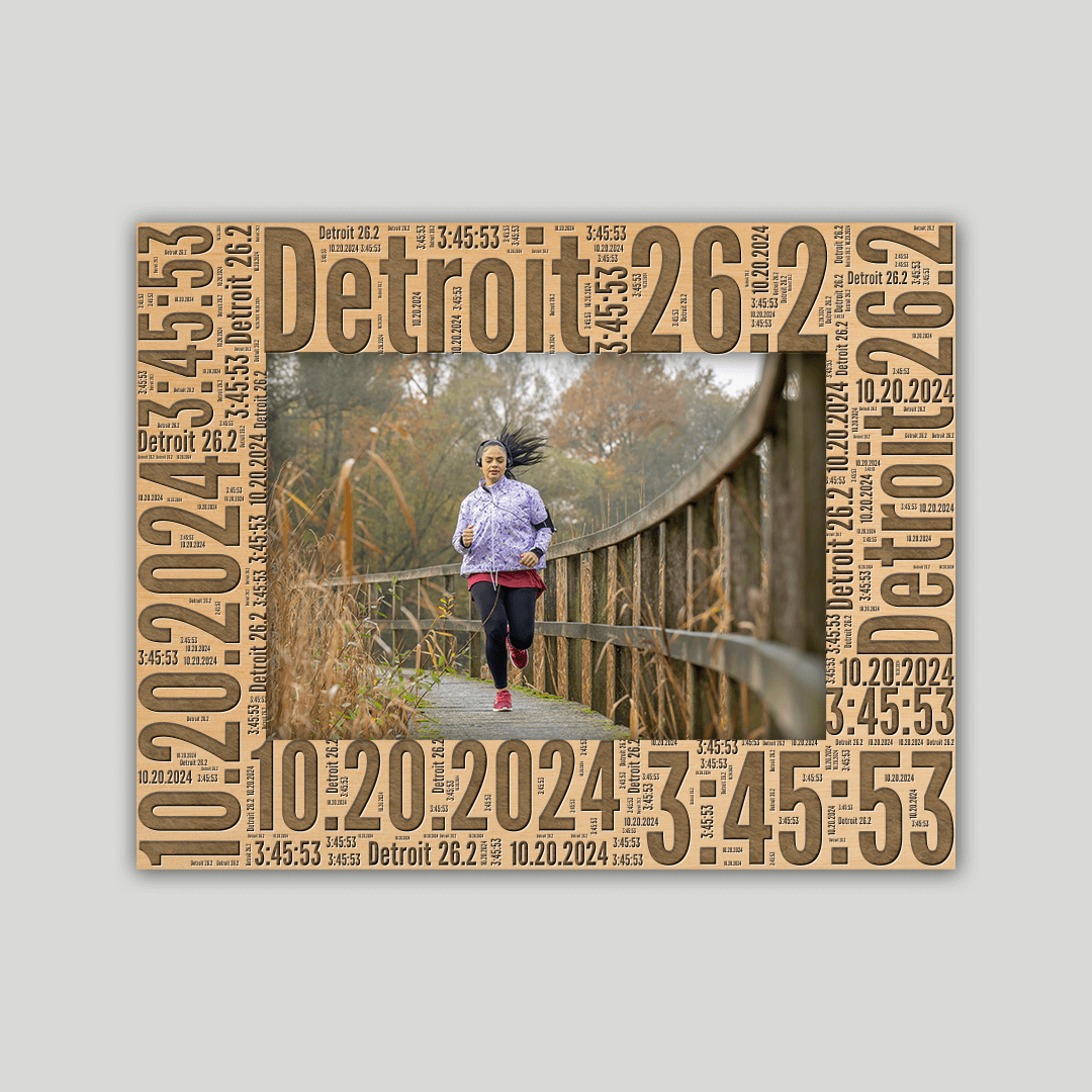 Detroit Marathon Photo Frame