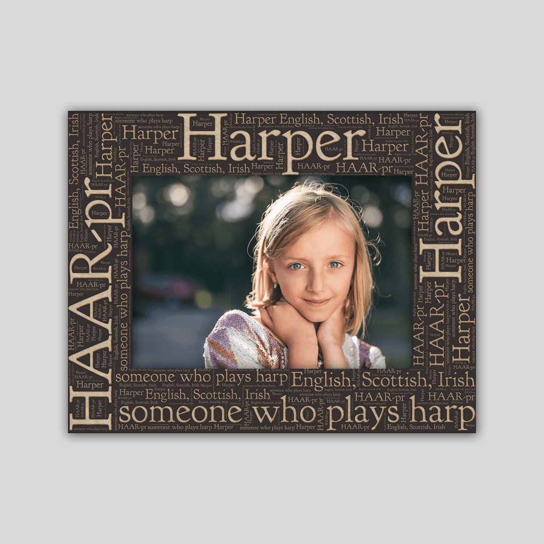 Harper Origins Name Frame - Journey Frames