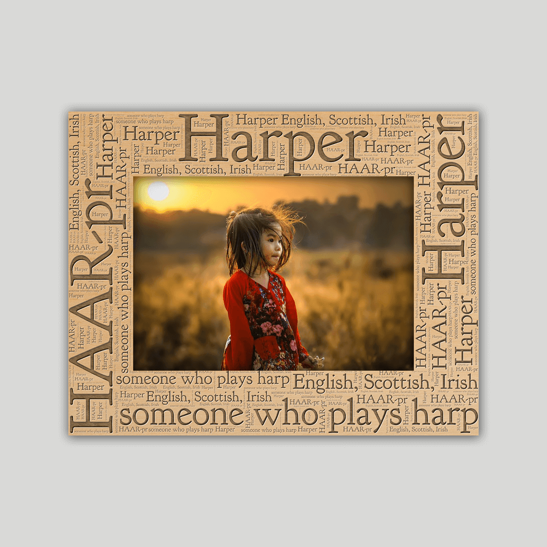 Harper Origins Name Frame - Journey Frames