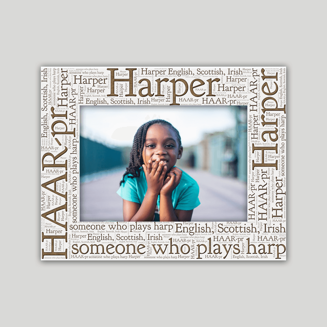 Harper Origins Name Frame - Journey Frames