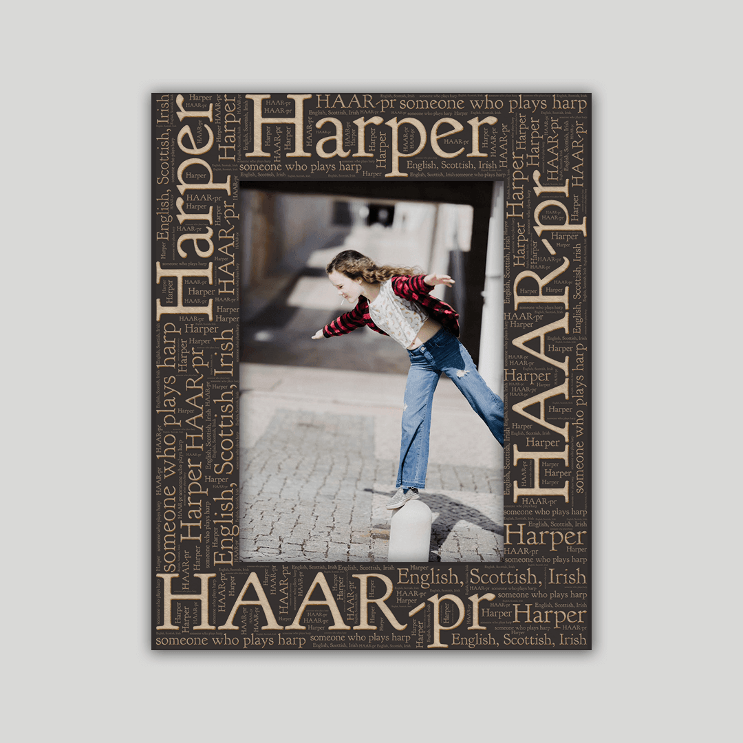 Harper Origins Name Frame - Journey Frames