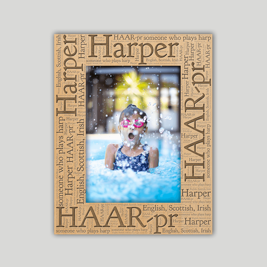 Harper Origins Name Frame - Journey Frames