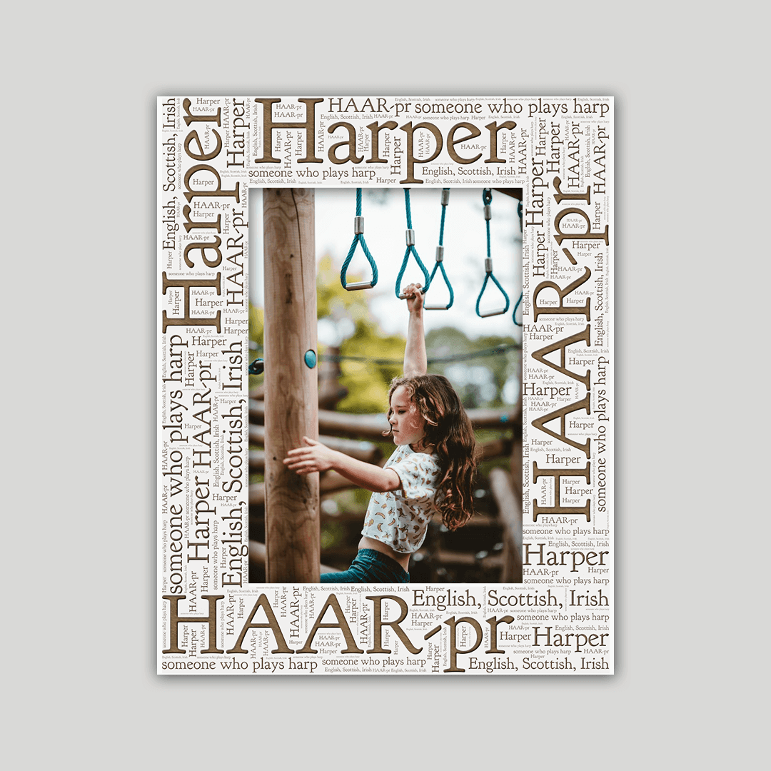 Harper Origins Name Frame - Journey Frames