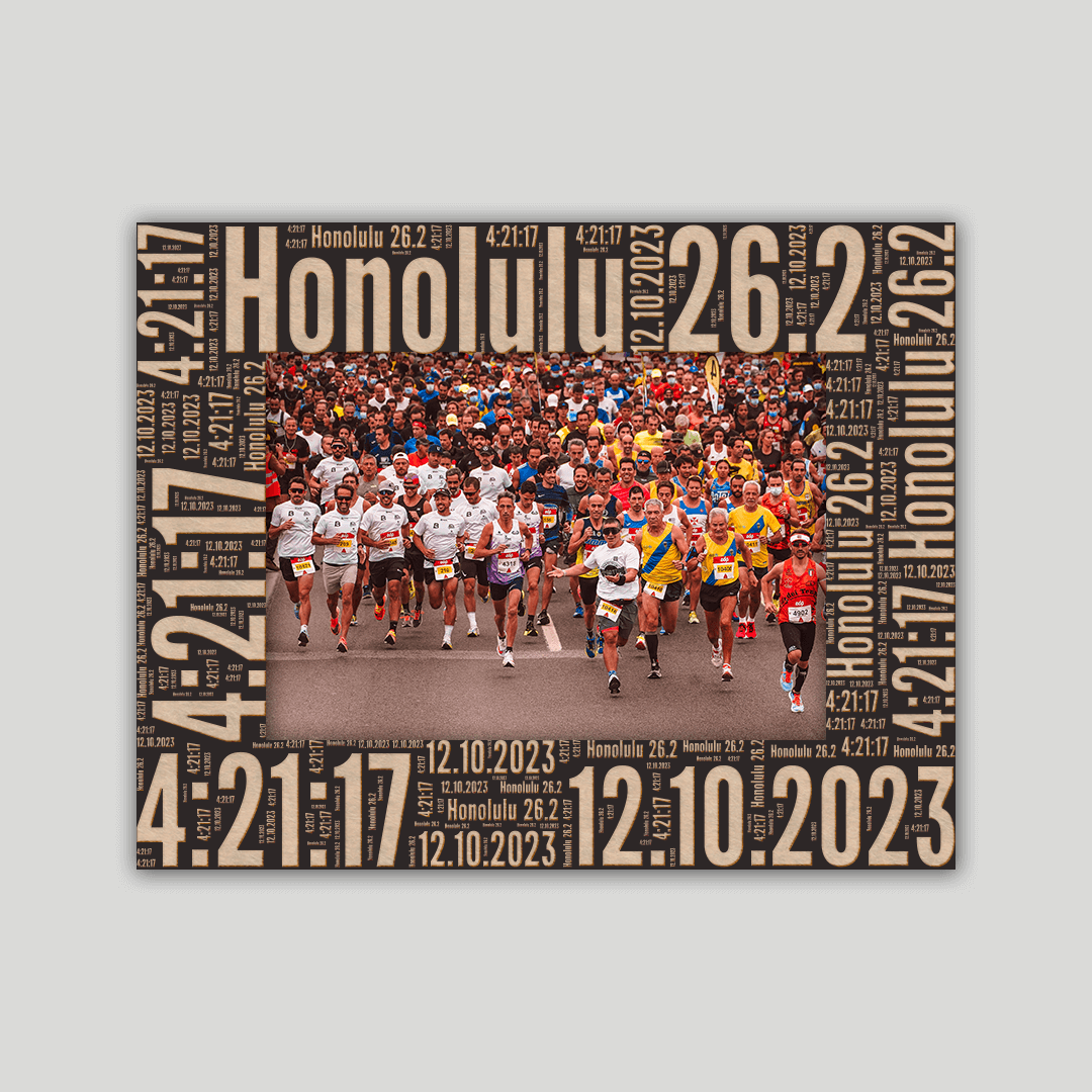 Honolulu Marathon Photo Frame