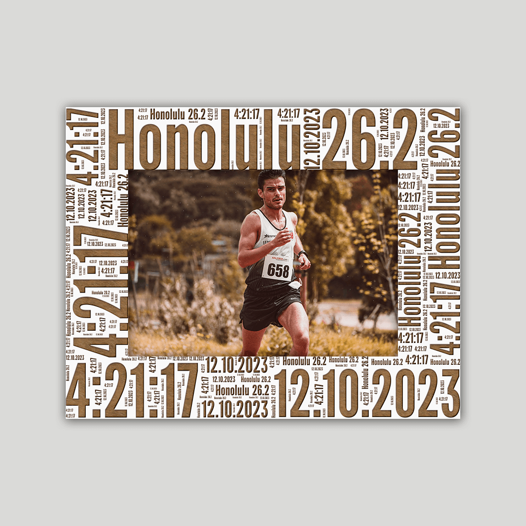 Honolulu Marathon Photo Frame