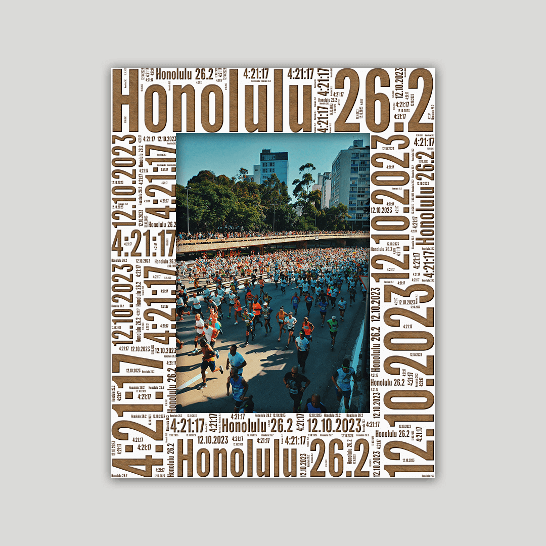 Honolulu Marathon Photo Frame