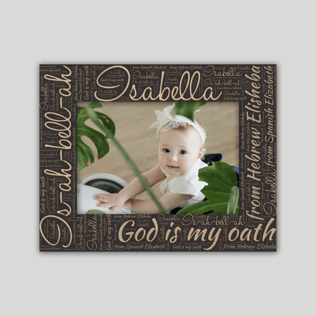 Isabella Origins Name Frame - Journey Frames