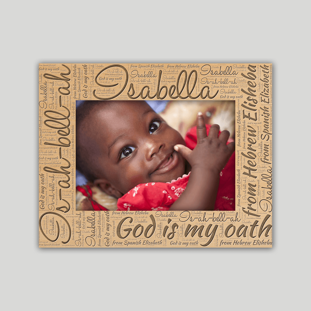 Isabella Origins Name Frame - Journey Frames