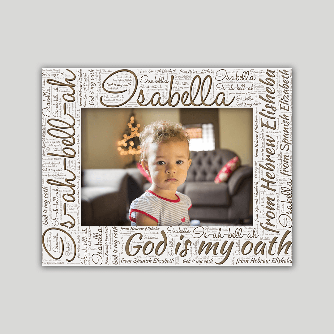Isabella Origins Name Frame - Journey Frames