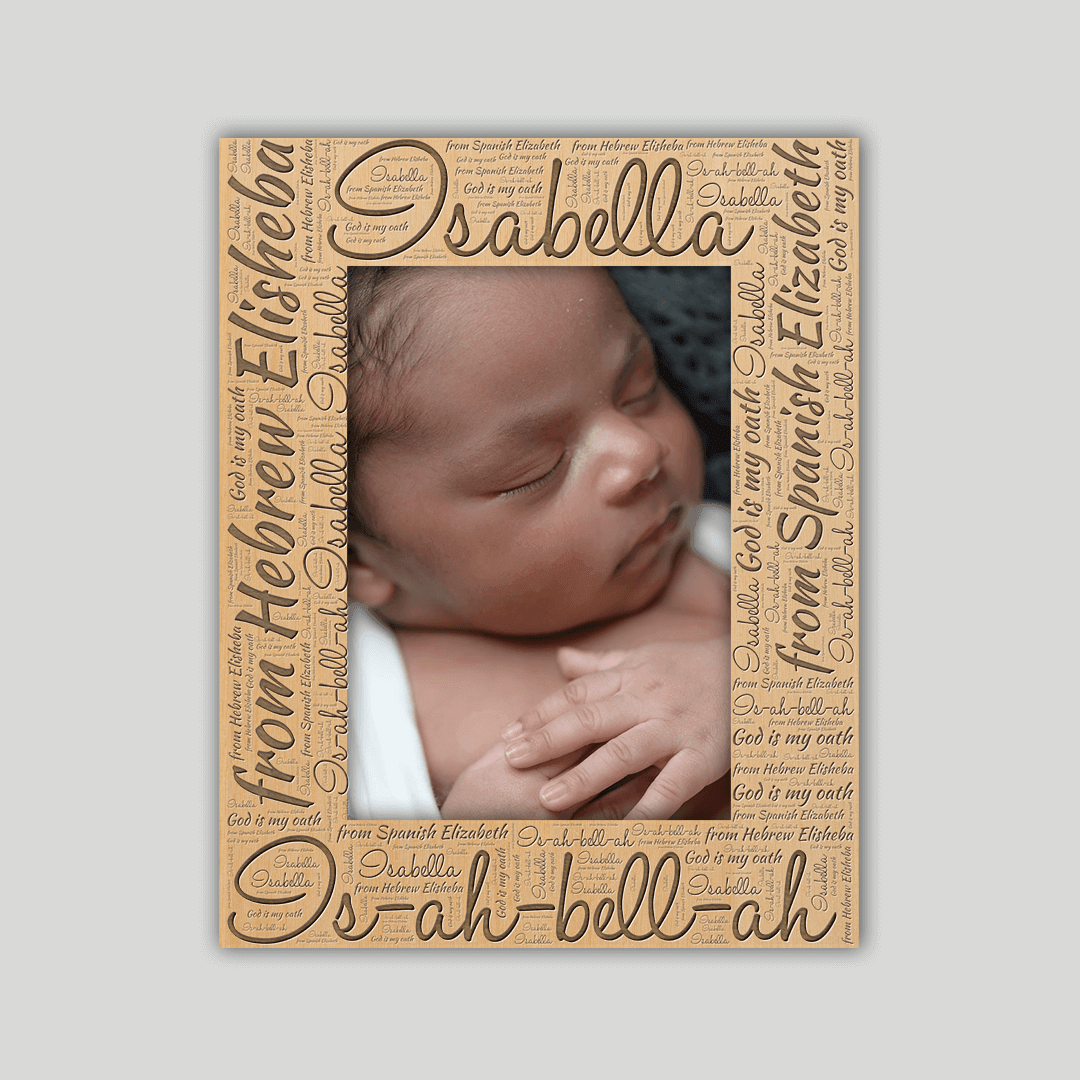 Isabella Origins Name Frame - Journey Frames