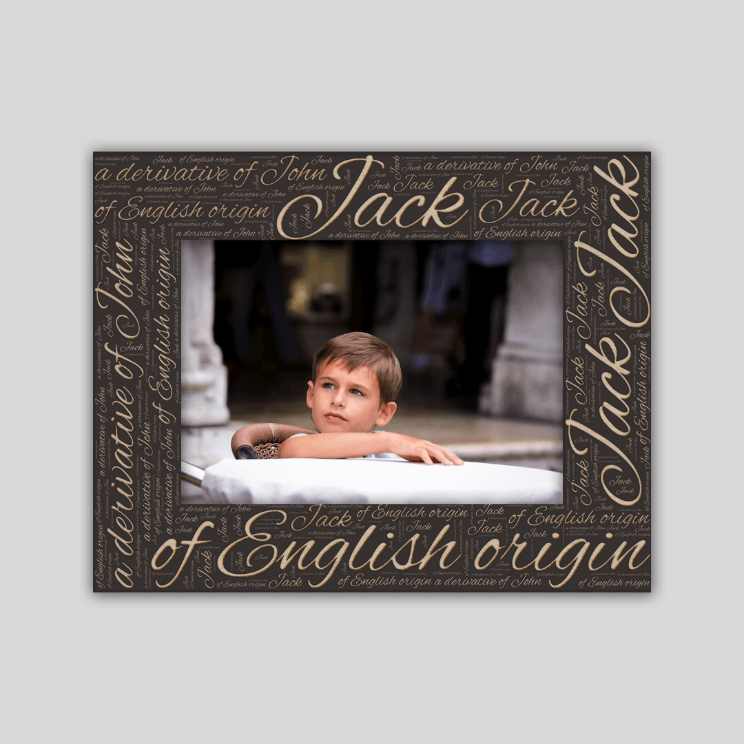 Jack Origins Name Frame - Journey Frames
