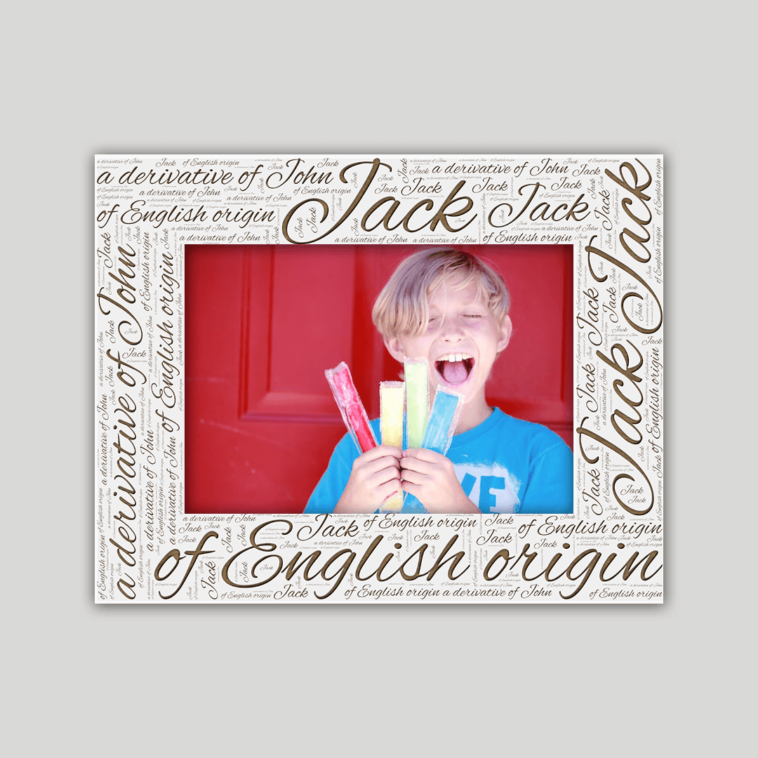 Jack Origins Name Frame - Journey Frames