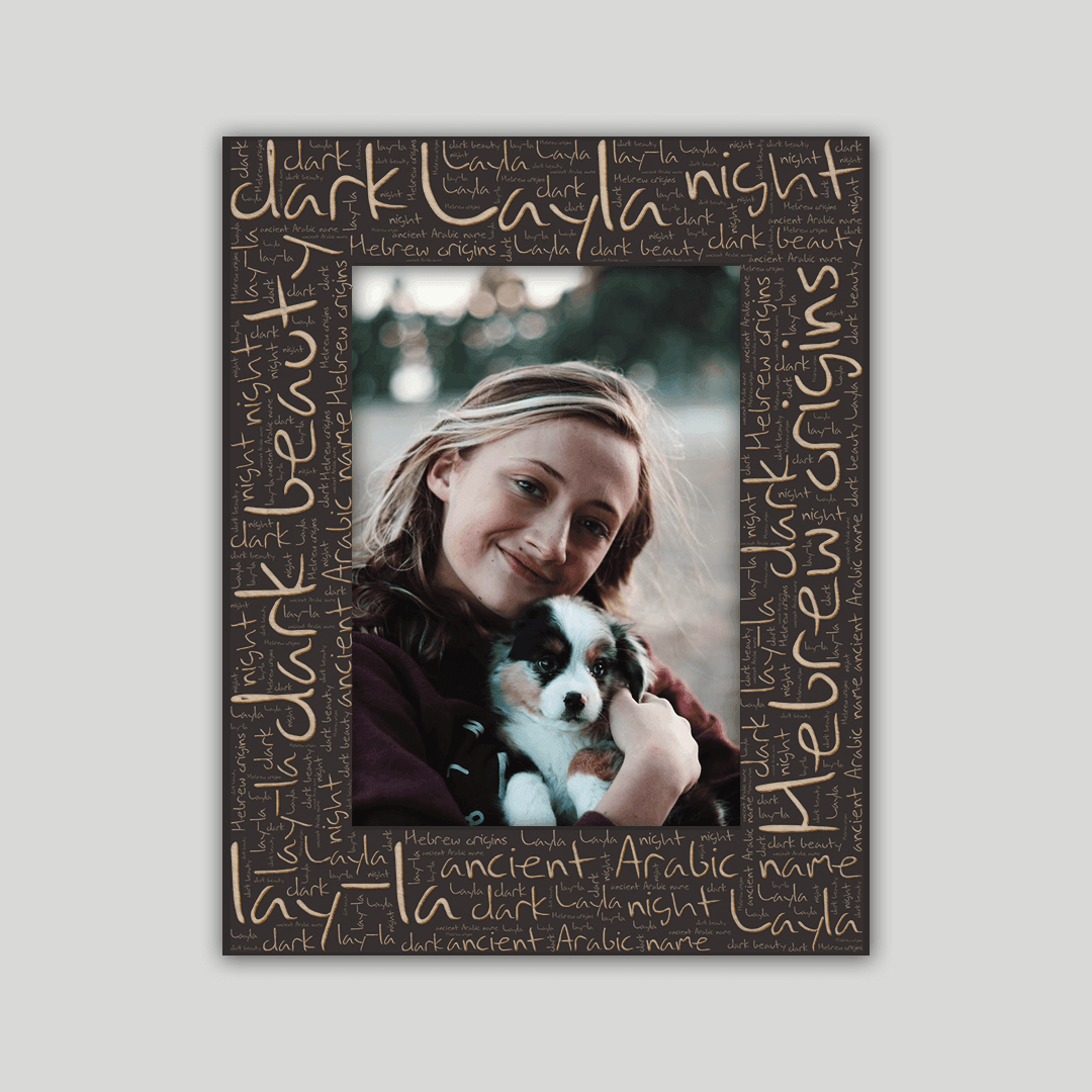 Layla Origins Name Frame - Journey Frames