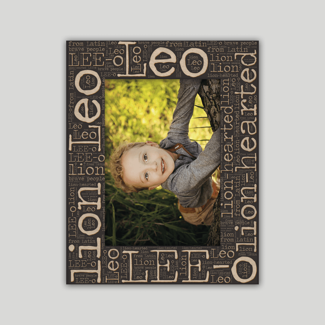 Leo Origins Name Frame - Journey Frames