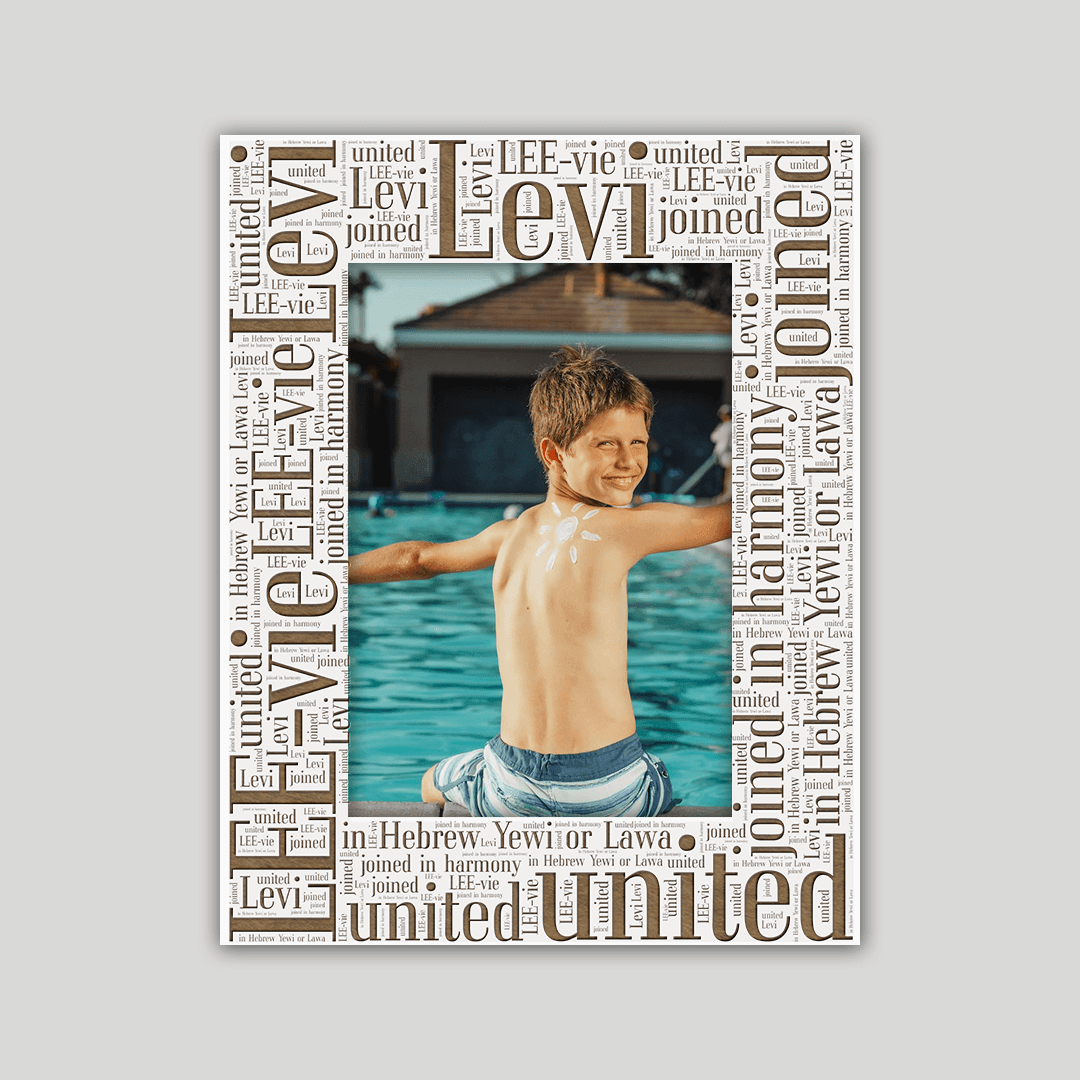 Levi Origins Name Frame - Journey Frames