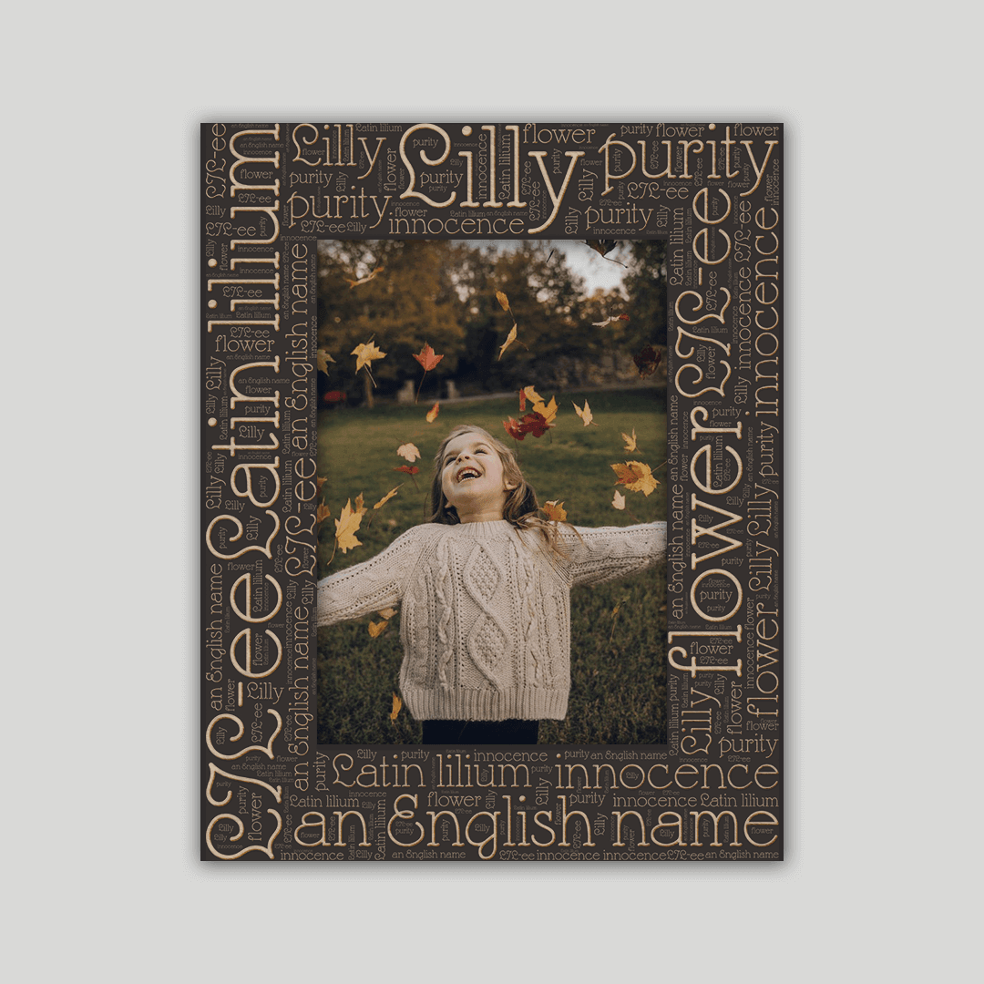 Lily Origins Name Frame - Journey Frames