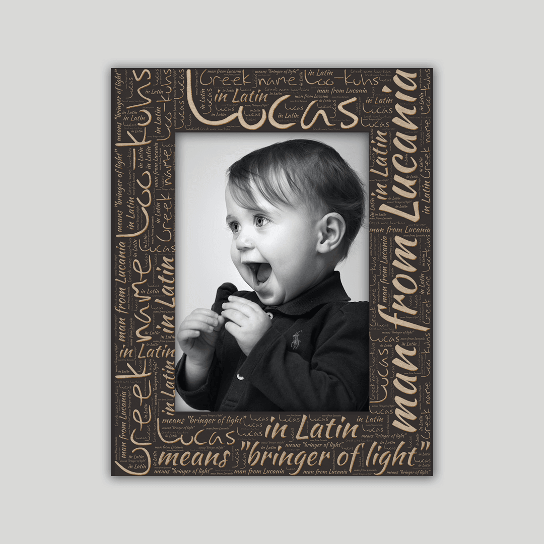 Lucas Origins Name Frame - Journey Frames