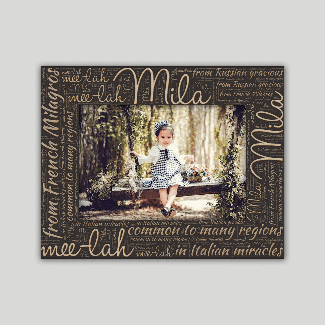 Mila Origins Name Frame - Journey Frames