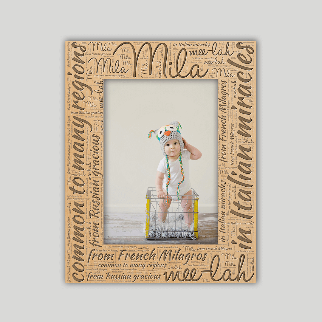 Mila Origins Name Frame - Journey Frames
