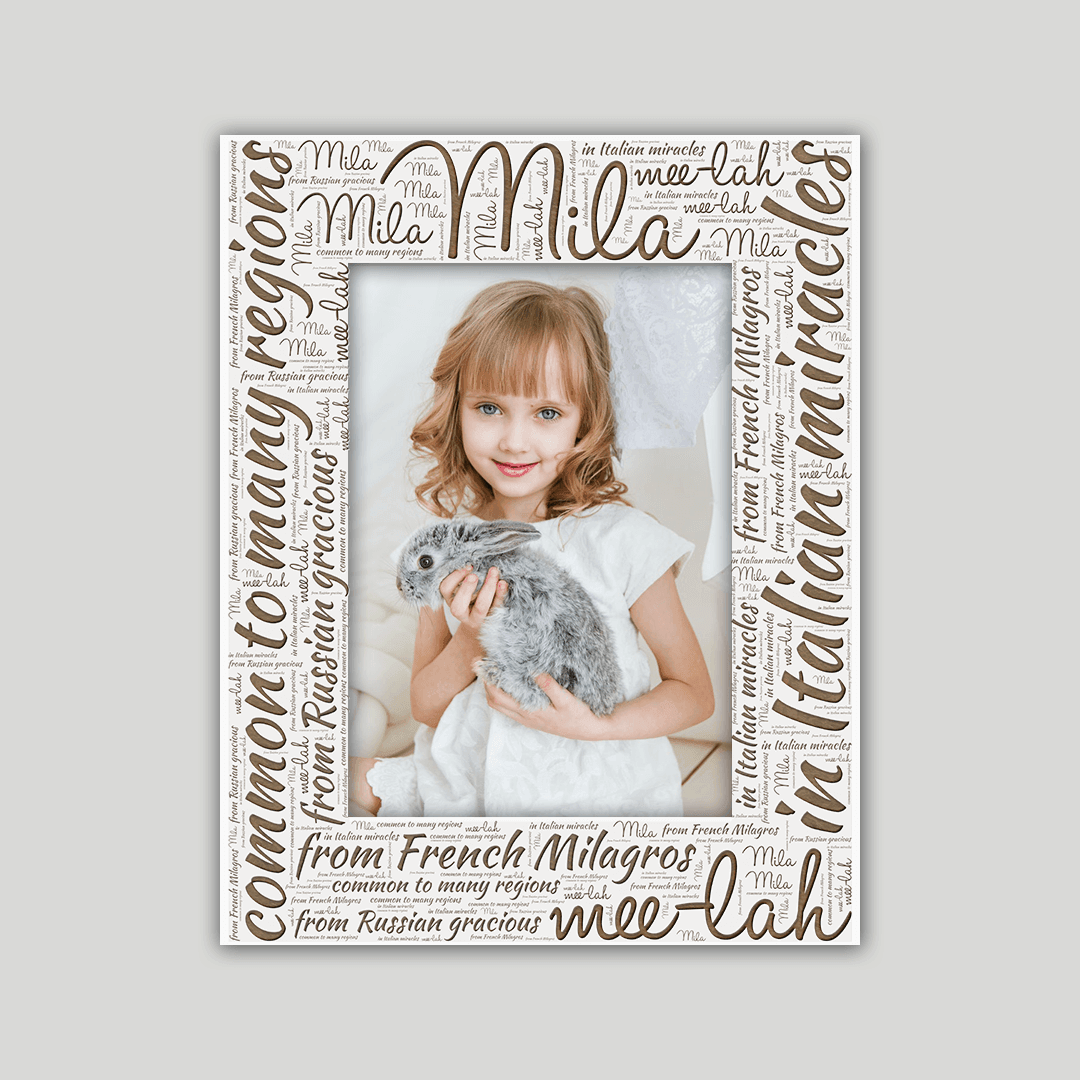 Mila Origins Name Frame - Journey Frames