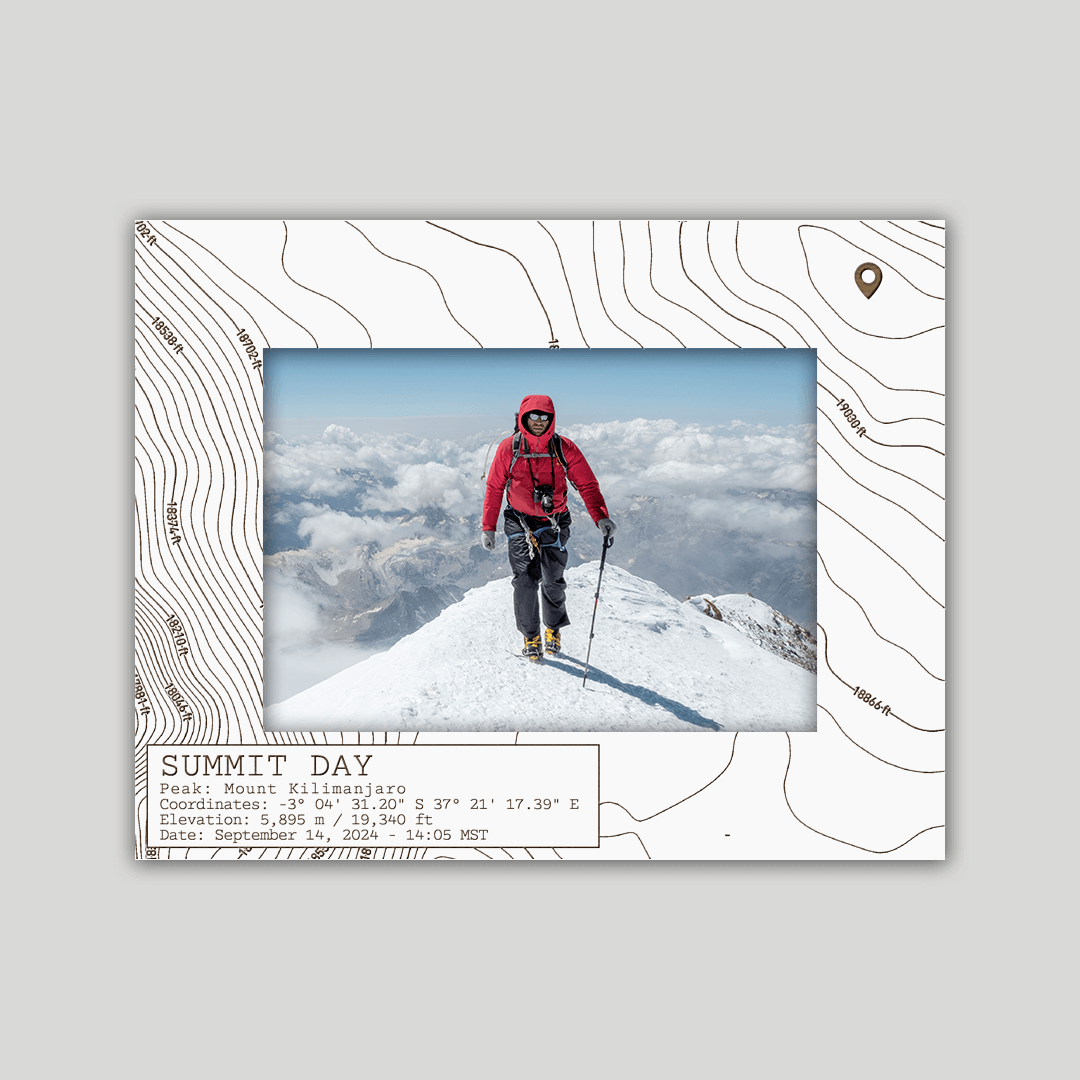 Mount Kilimanjaro Summit Day Photo Frame