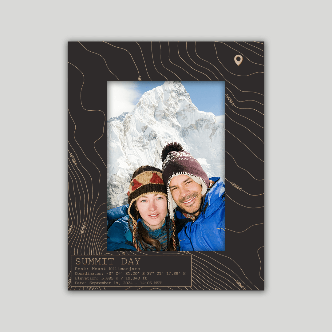 Mount Kilimanjaro Summit Day Photo Frame