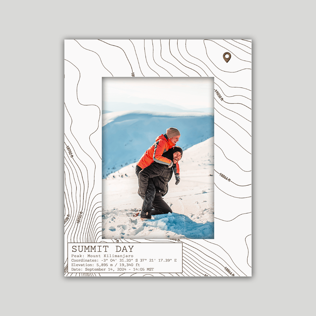 Mount Kilimanjaro Summit Day Photo Frame