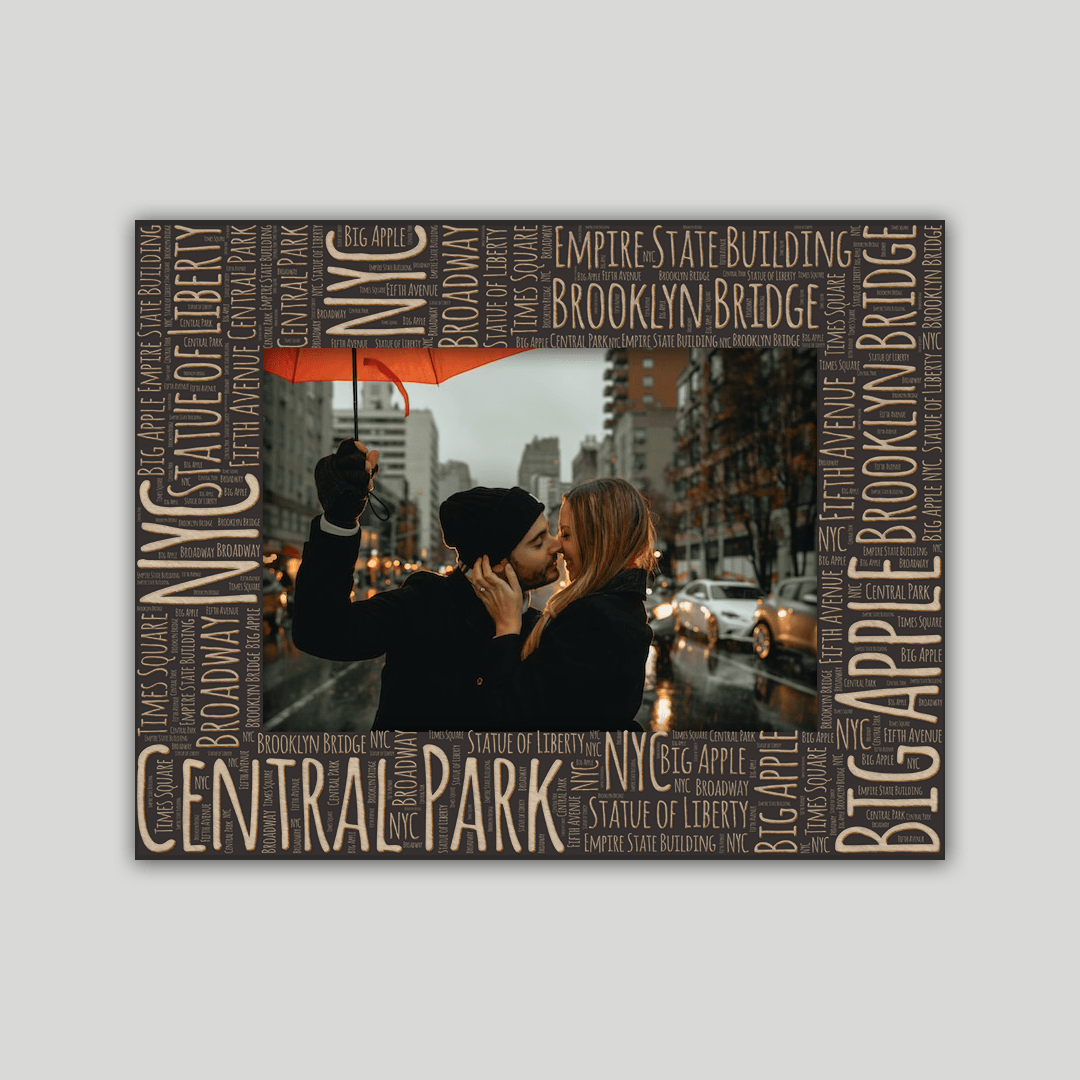 New York City Frame Wordcloud V2 - Journey Frames