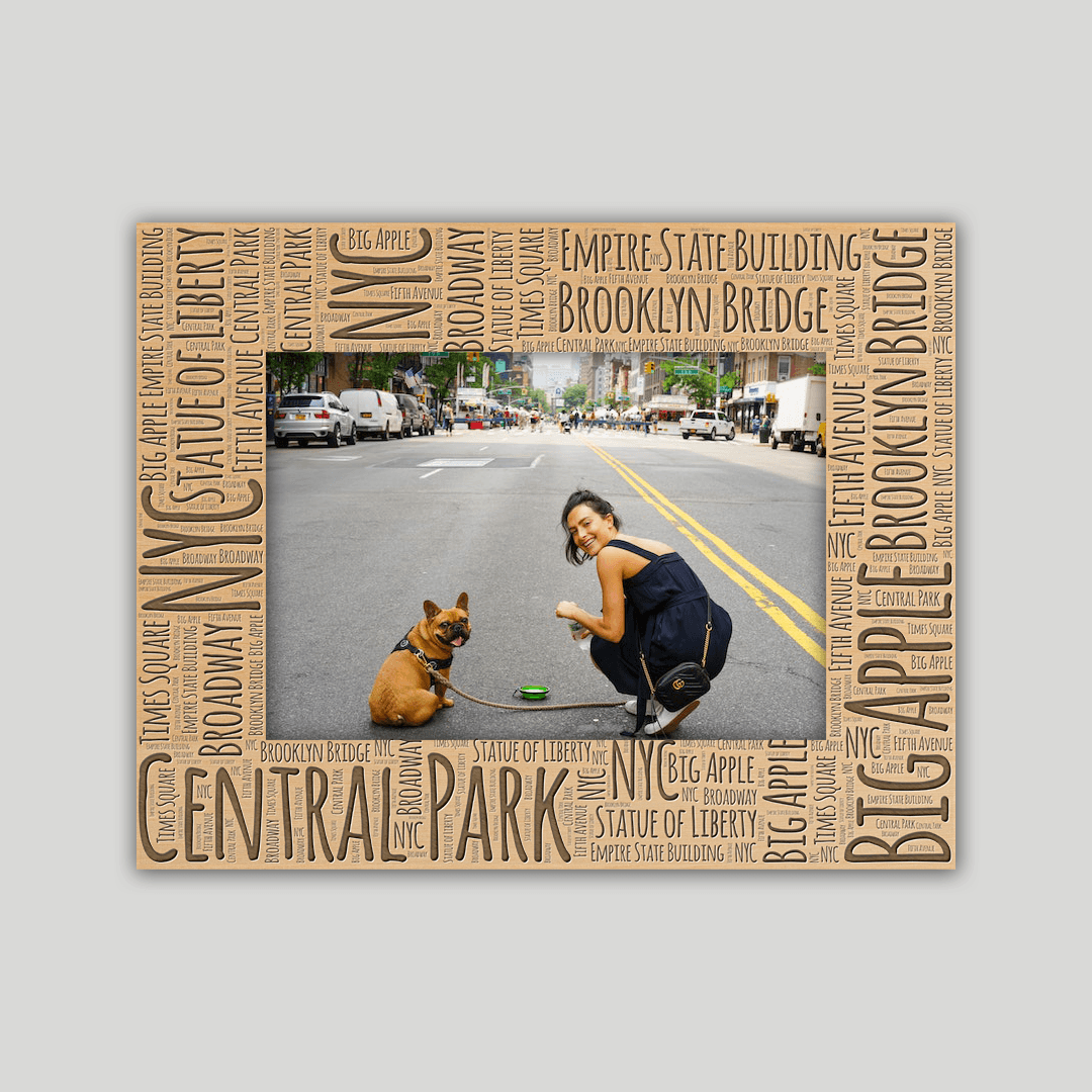 New York City Frame Wordcloud V2 - Journey Frames