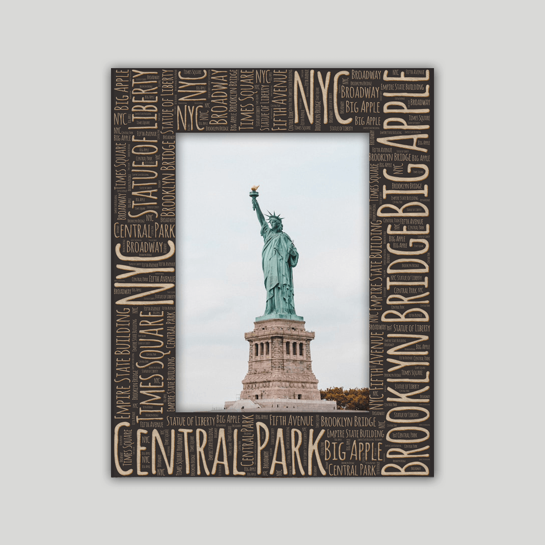 New York City Frame Wordcloud V2 - Journey Frames