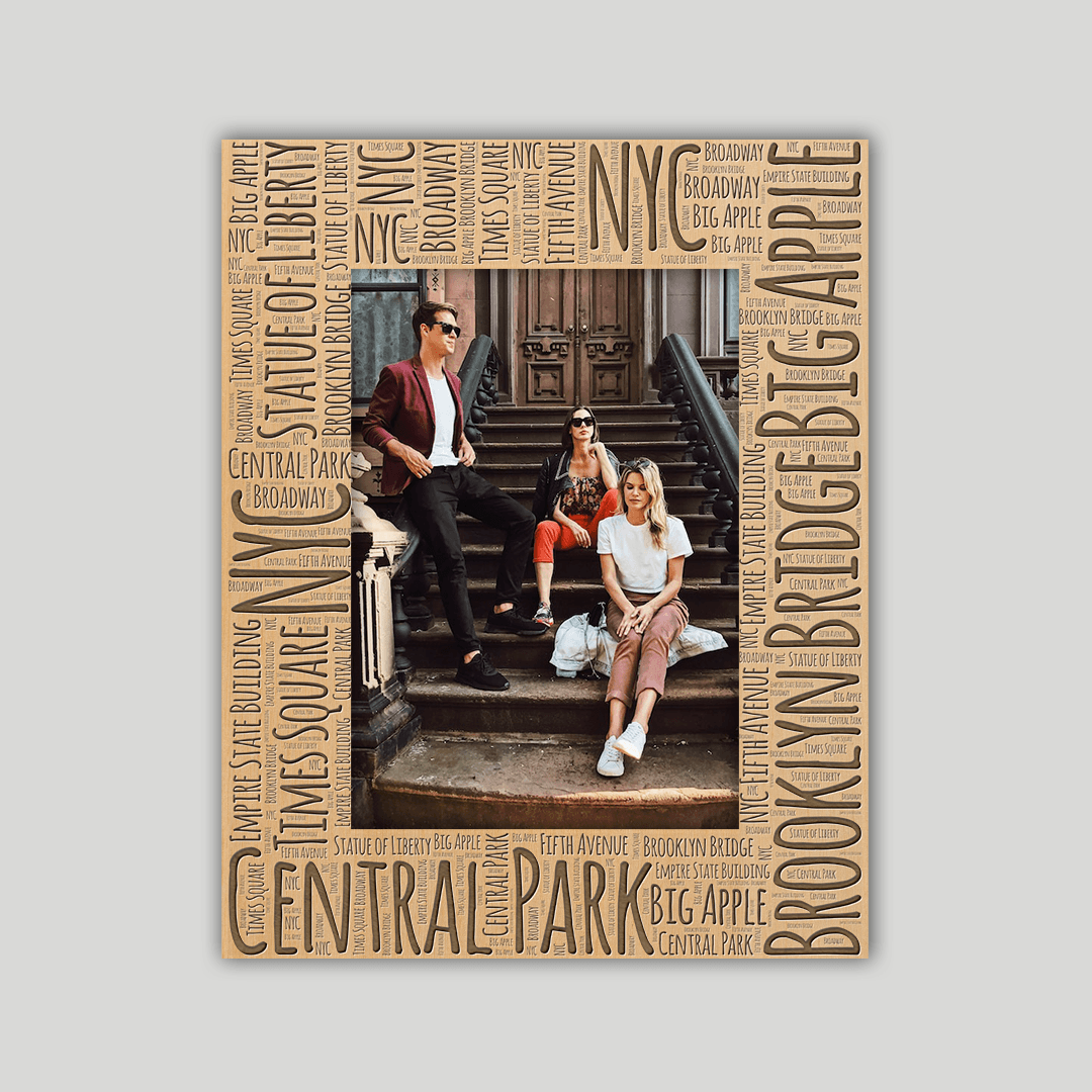 New York City Frame Wordcloud V2 - Journey Frames