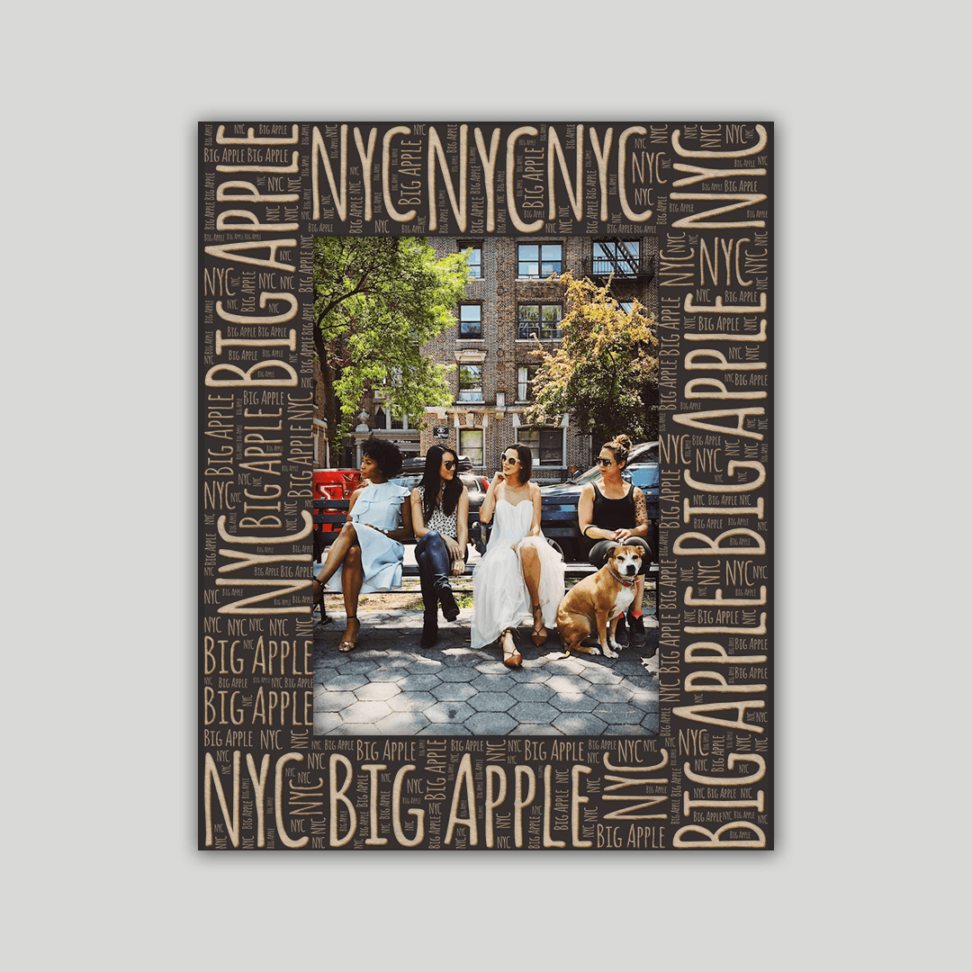 New York City Frame Wordcloud - Journey Frames