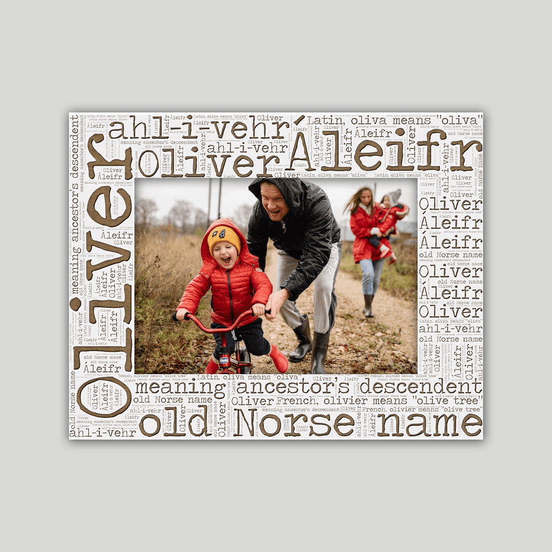 Oliver Origins Name Frame - Journey Frames