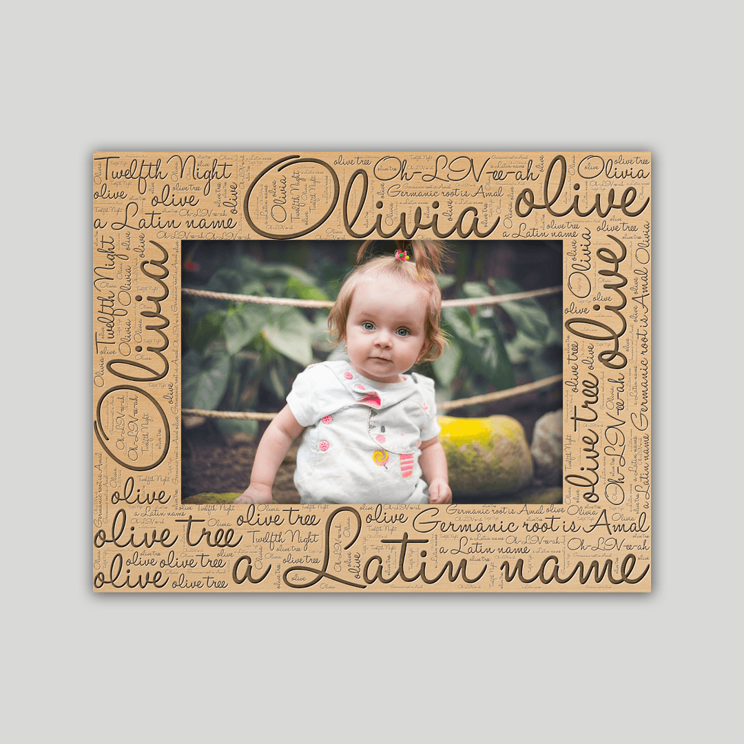 Olivia Origins Name Frame - Journey Frames