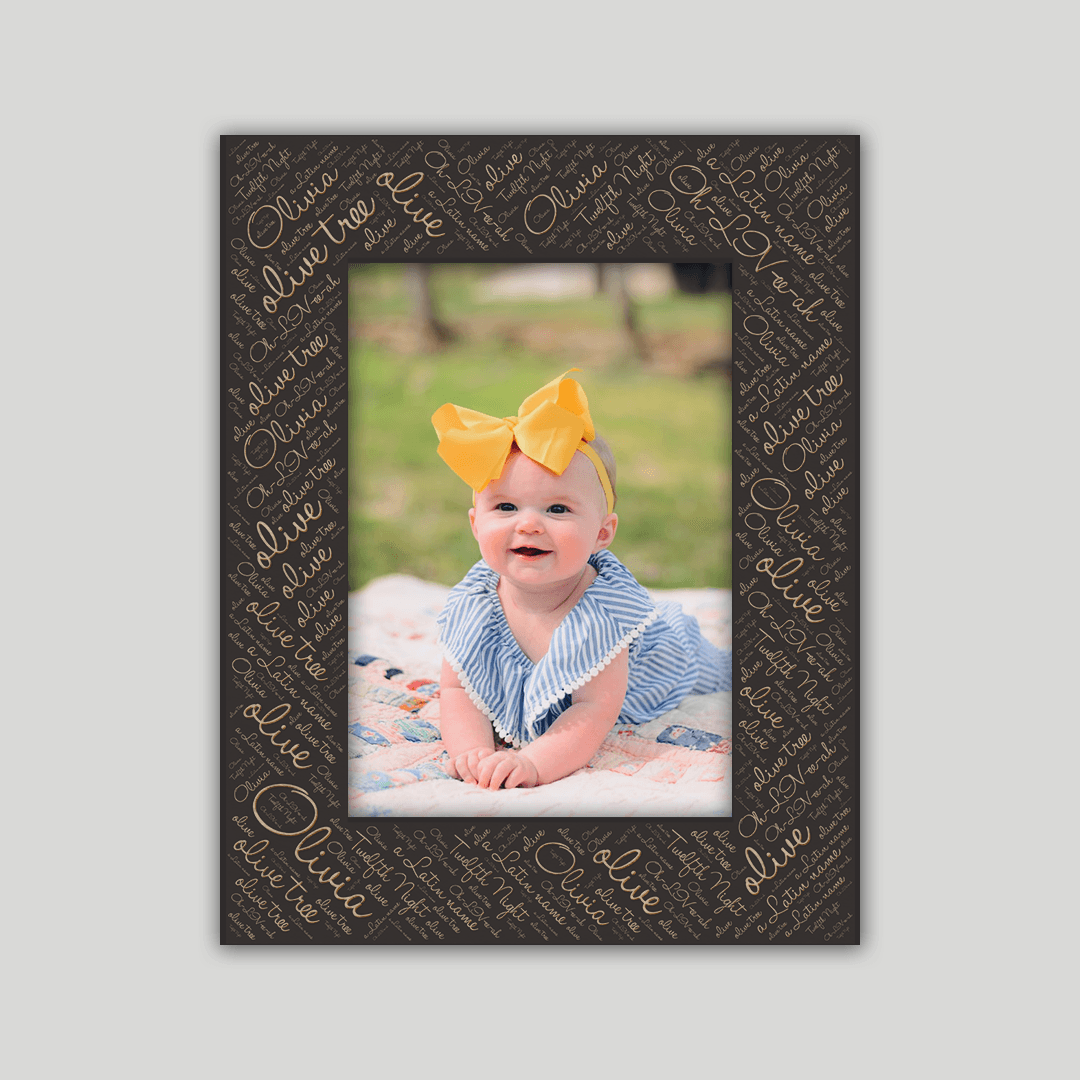 Olivia Origins Name Frame - Journey Frames