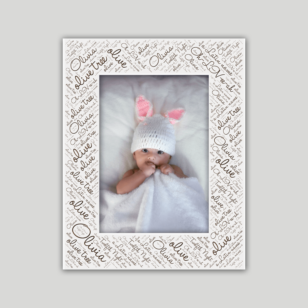 Olivia Origins Name Frame - Journey Frames