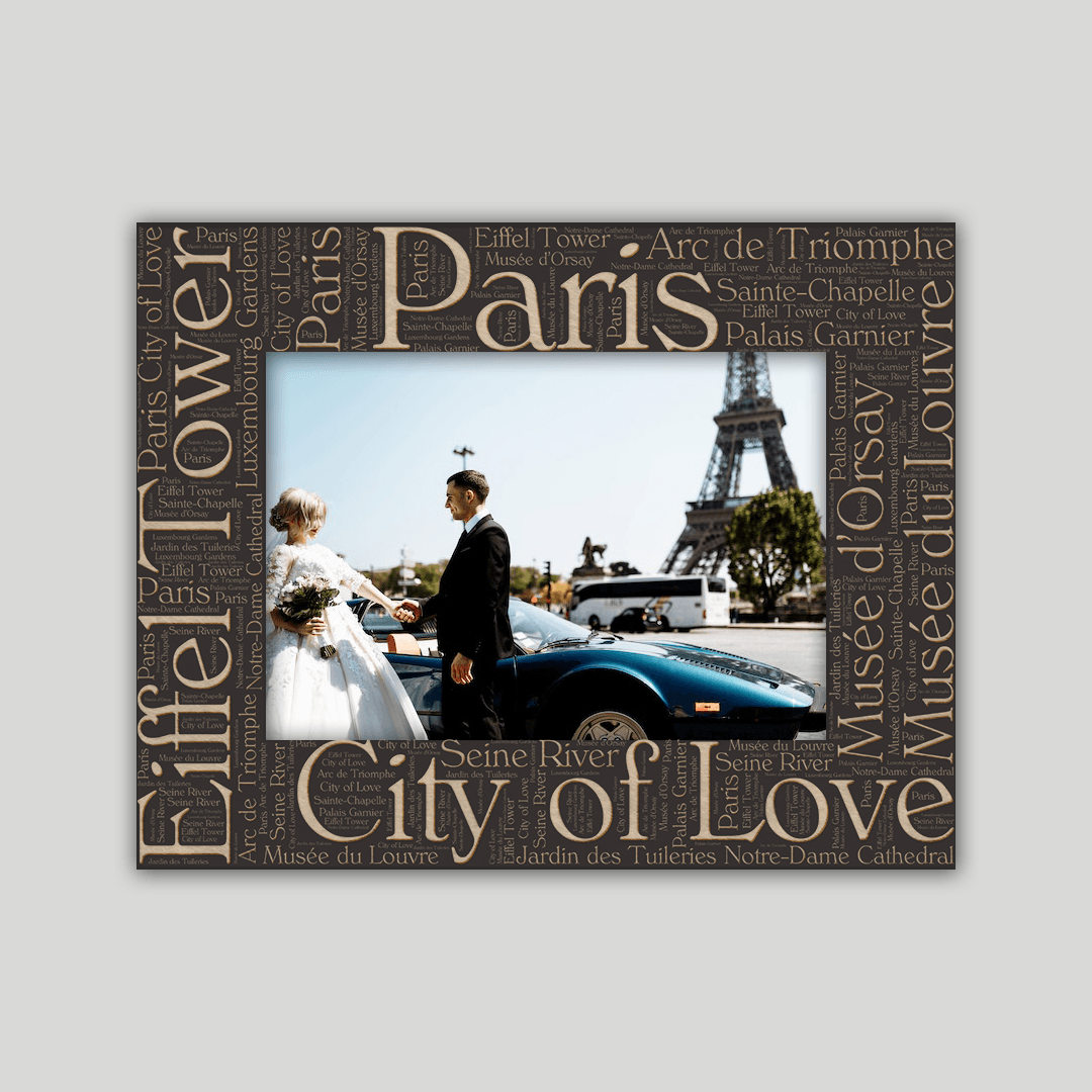 Paris Frame Wordcloud V2 - Journey Frames