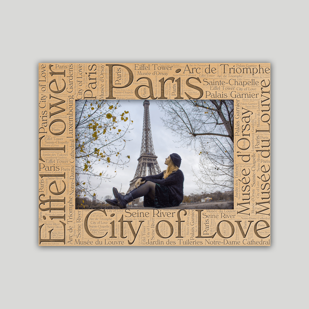 Paris Frame Wordcloud V2 - Journey Frames